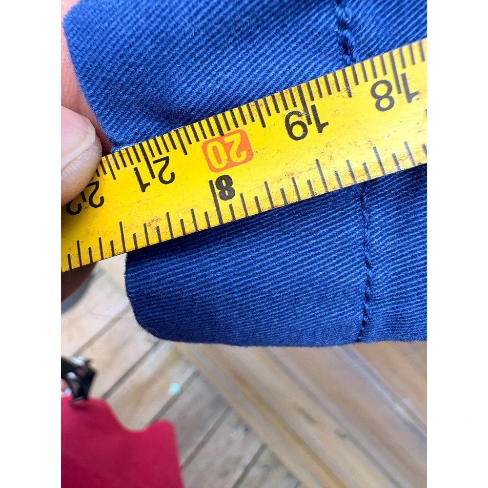 Roundtree & Yorke Casuals Mens 44 Blue Cotton Flat Front Chino Shorts RN 58909